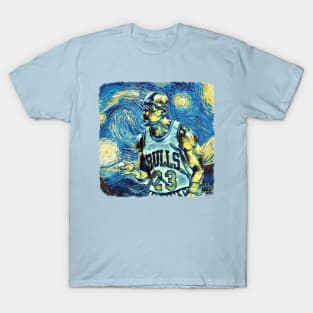 Michael Jordan Van Gogh Style T-Shirt